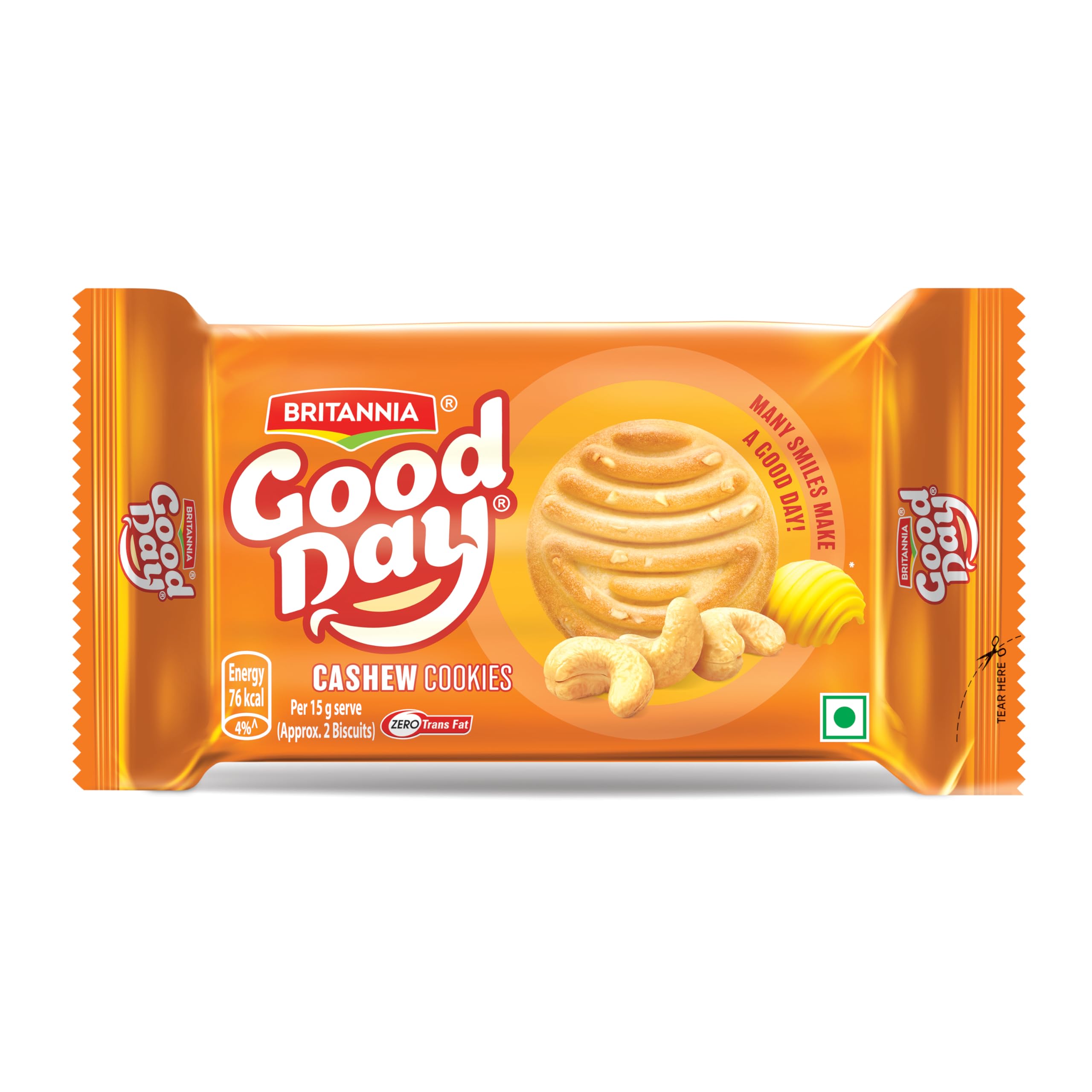 BRITANNIA GOOD DAY CASHEW COOKIES 120 GMS